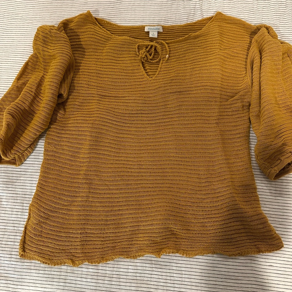 Sundance Gold Crew Neck Sweater